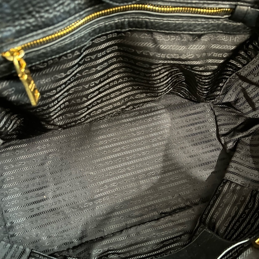 Prada Black Leather Tote Bag - Picture 10 of 15